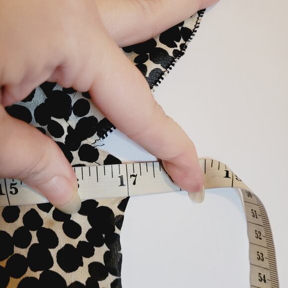 J.Crew womens black and white dotted silk cap sleeve button front blouse size S - Picture 9 of 10